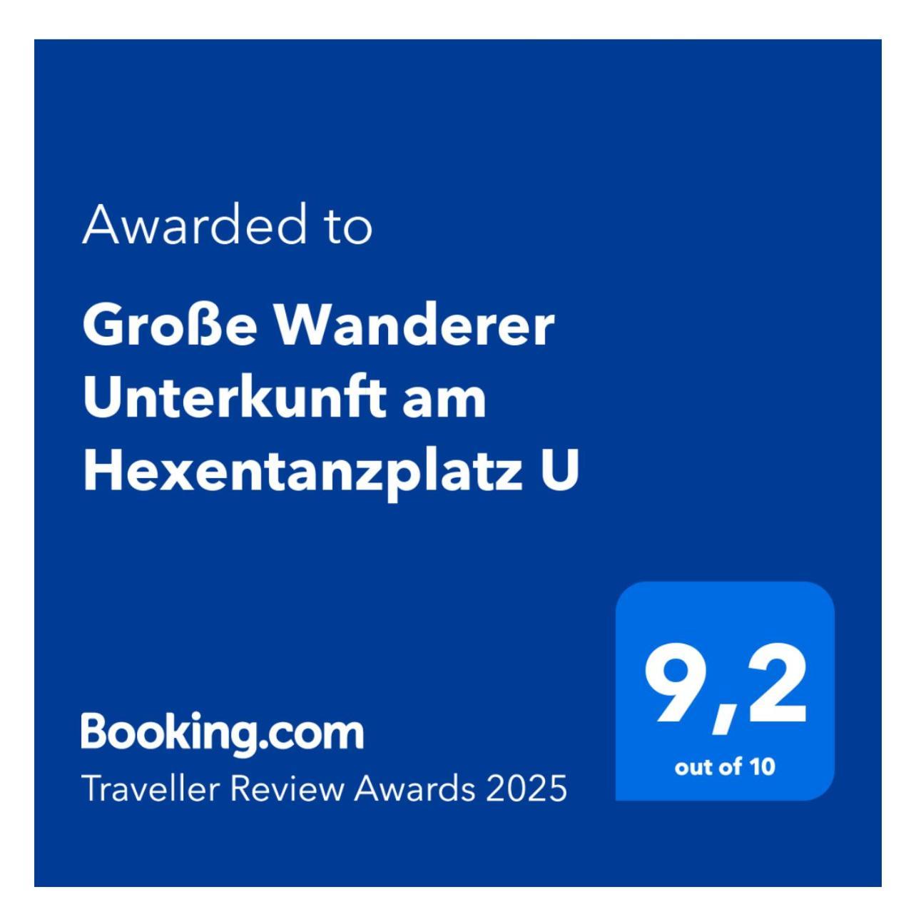 Grosse Wanderer Unterkunft Am Hexentanzplatz U Thale Eksteriør bilde